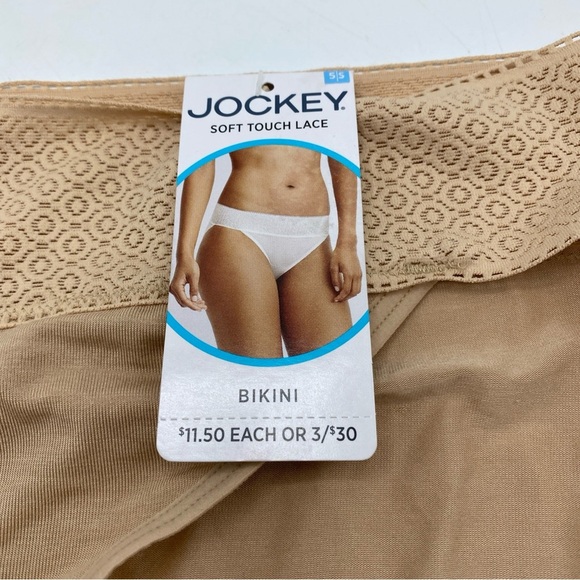 Jockey Women Underwear Soft Touch Lace Modal Bikini Sz Small New - Picture 2 of 5